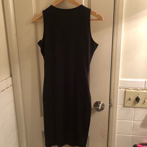 Black and Tan illusion dress - Picture 2 of 2